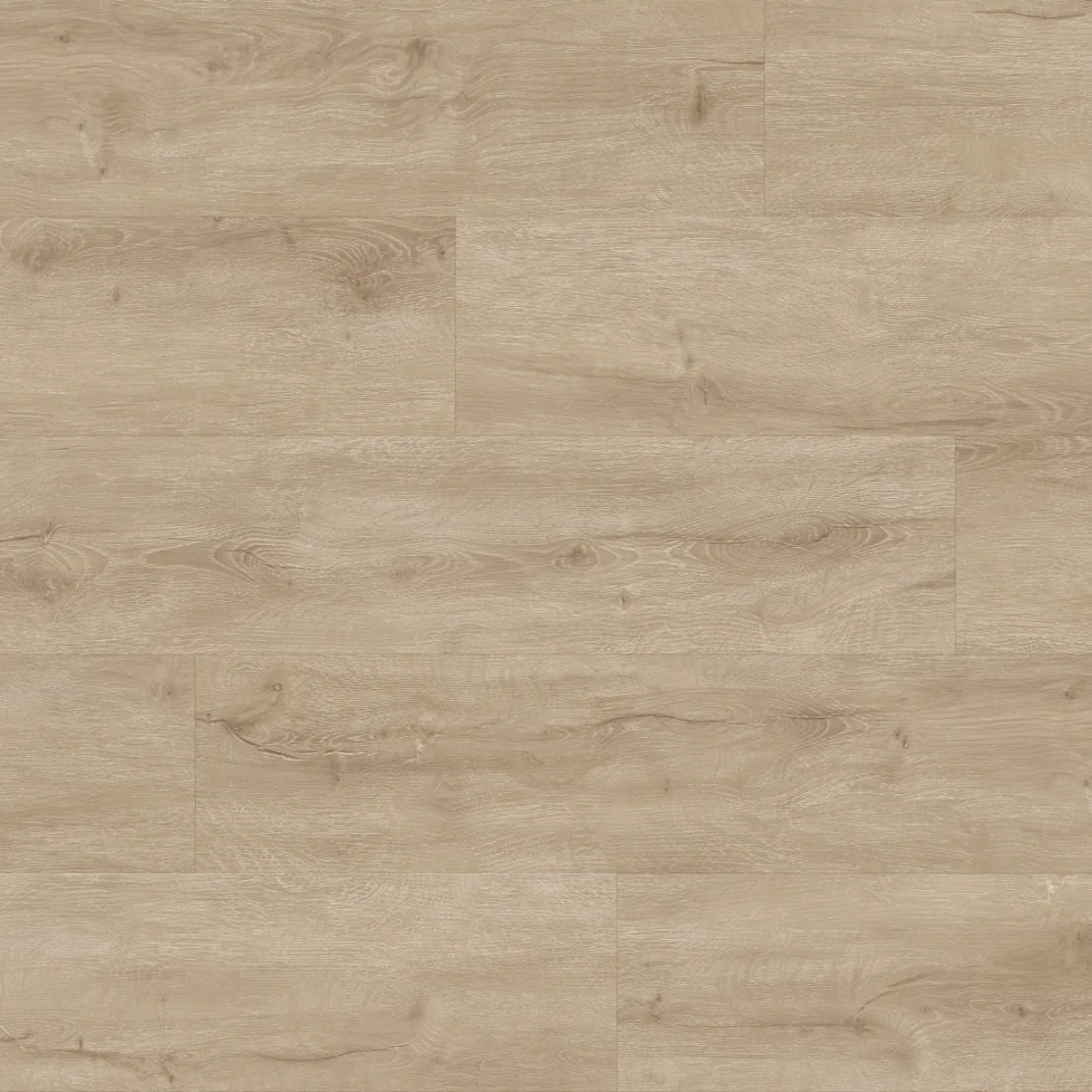 Detailed wood grain texture of luxury vinyl plank